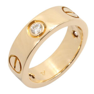 CARTIER Authentic 18k Gold Diamond Love Ring
